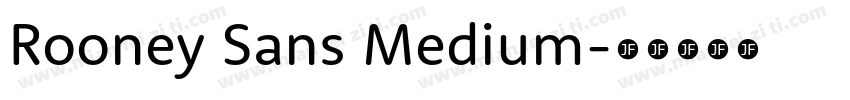 Rooney Sans Medium字体转换